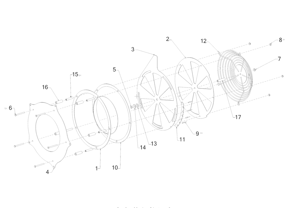 Blower Diagram and Parts List for CB2900 (24AE687F010)(2018) Cub Cadet Sprayer